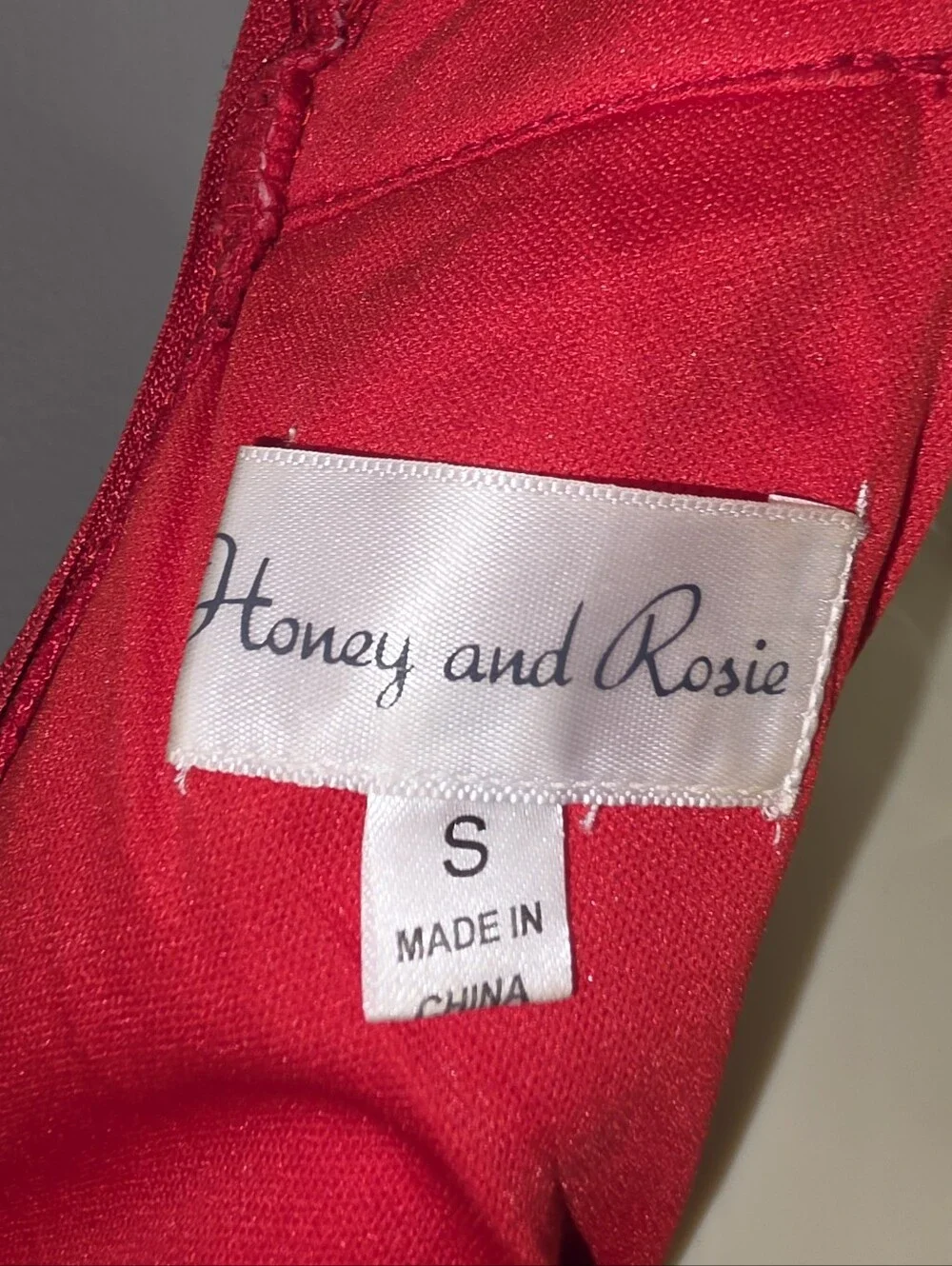 Honey and Rosie Dress Shimmery Halter Neckline Sleeveless Vibrant Red Size S - Picture 14 of 16